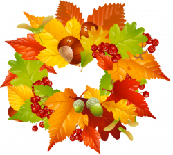 Colorful Clip Art For The Fall Season | Clipart images, Wreaths and ...