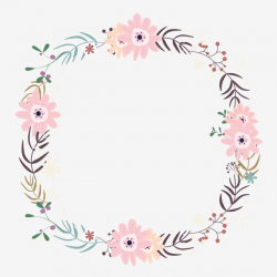 Simple Flower Garland, Flower Clipart, Color, Flowers PNG ...