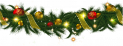 Christmas Garland Clipart – Merry Christmas And Happy New Year 2018