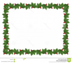 Royalty Free Stock Images Christmas Holly Border ...