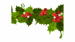 Holley Clipart Evergreen Garland - Christmas Mistletoe ...
