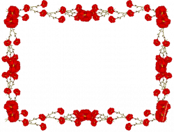 Red Flower Frame PNG Picture - peoplepng.com