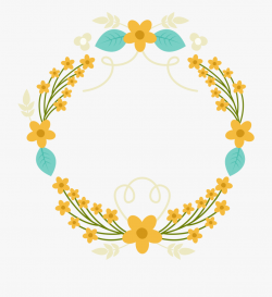 Garland Laurel Wreath Warm Color Simple Png And Psd - Gluten ...
