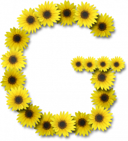 Alfabeto sunflowers .....G | Letters | Pinterest | Sunflowers ...