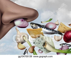 Clipart - Stinky smell. Stock Illustration gg104705139 - GoGraph