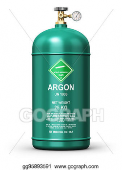 Stock Illustration - Liquefied argon industrial gas ...