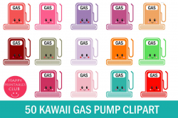 50 Kawaii Gas Pump Clipart- Gas Station Clipart Images