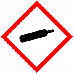 Clipart - GHS pictogram for gas bottles