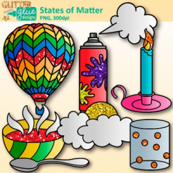 States of Matter Clip Art: Solids, Liquids, and Gases {Glitter Meets Glue}
