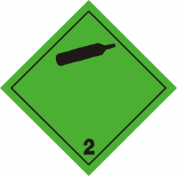 Clipart - ADR pictogram 2.2-Non-toxic and non-flammable gases