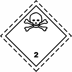 Clipart - ADR pictogram 2.3-Poison gases