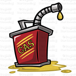 Gas Can Stock Illustration Cartoon Clipart - Coghill Cartooning