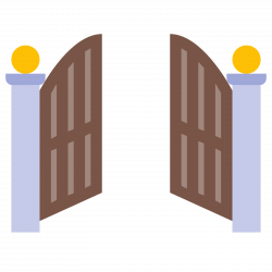 Front Gate Open Icon - free download, PNG and vector