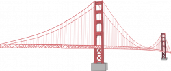 Golden Gate Bridge Clip art - Red Bridge 1024*430 transprent Png ...
