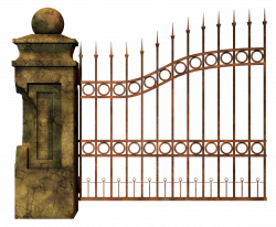 Gate Cemetery Fence Clip art - iron gate 2268*1875 transprent Png ...