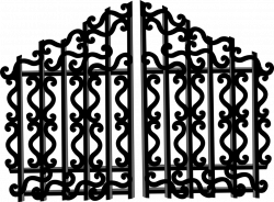 Public Domain Clip Art Image | Iron Gate | ID: 13935909611850 ...