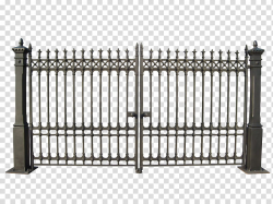 Gates, closed gray metal gate transparent background PNG ...