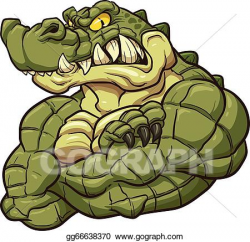 Vector Clipart - Alligator mascot. Vector Illustration ...