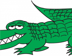 Alligator Clip Art Free 19 Crocodile Banner Black And ...