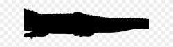 Silhouette Clipart Alligator - Nile Crocodile - Png Download ...