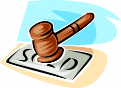 Auctioneer's Gavel - Vector Image