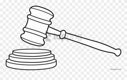 Free Png Download Gavel Drawing Png Images Background - Clip ...