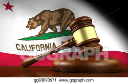 Stock Illustrations - California law legal system concept ...