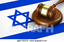 Drawing - Israel law legal system concept. Clipart Drawing ...