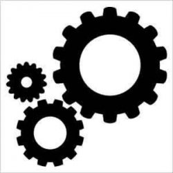 Gear Silhouette at GetDrawings.com | Free for personal use Gear ...