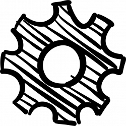 Configuration Gear Sketch Svg Png Icon Free Download (#56461 ...