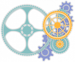 Clipart - Colored gears