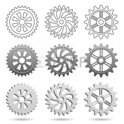 Stock Vector | mechanical | Steampunk gears, Steampunk ...