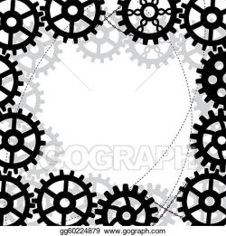 EPS Illustration - Gears frame. Vector Clipart gg60224879 ...