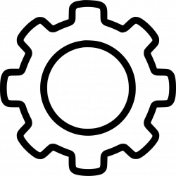Outline Gear Svg Png Icon Free Download (#537102) - OnlineWebFonts.COM