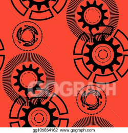 Vector Stock - Abstract geometric gear, cogwheel, circles ...