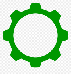 Green Gear Clipart (#1172950) - PinClipart