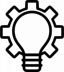 Idea Bulb Innovation Startup Light Settings Gear Svg Png Icon Free ...