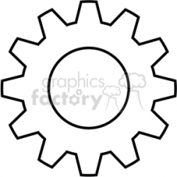 gear outline clipart. Royalty-free clipart # 368957 ...