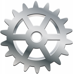 Silver Gear Transparent PNG Clip Art | Gallery Yopriceville - High ...