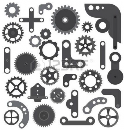 Stock Vector | CriCut | Machine parts, Clip art, Robot parts