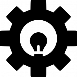 Gear Setting Configuration Lamp Idea Bulb Svg Png Icon Free Download ...