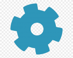 How To Set Use Blue Gear Cog Svg Vector - Setting Clipart ...