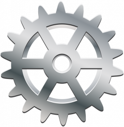 Silver Gear Transparent PNG Clip Art | Gallery Yopriceville - High ...