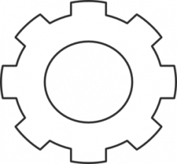 Simple Gear Drawing | Free download best Simple Gear Drawing ...