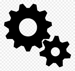 Gear Png - Black And White Gears Clipart, Transparent Png ...
