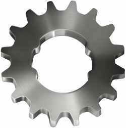 Silver Gear Transparent Clip Art Image | Gallery Yopriceville ...