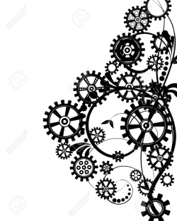 CLIPART WALLPAPER BLINK - Steampunk Gear Clipart silhouette ...