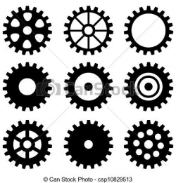 Clipart of set of gear wheels csp10829513 - Search Clip Art ...