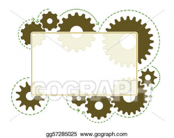 EPS Illustration - Gear frame. Vector Clipart gg57285025 ...