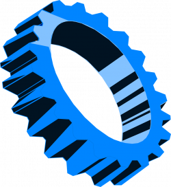 Gear | Free Stock Photo | Illustration of a blue gear | # 7320